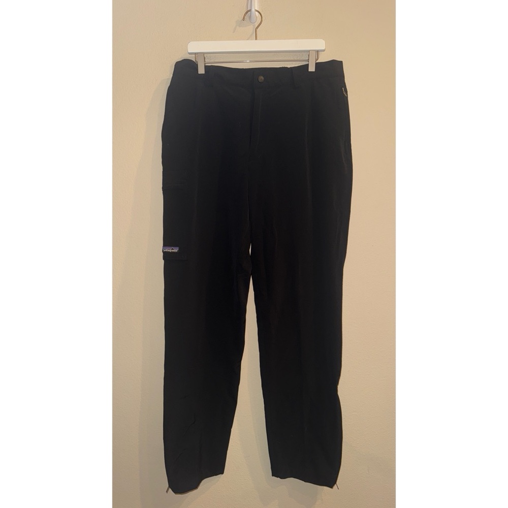 Patagonia Men’s Black Cargo Hit Black Ankle Zip Vertical Leg Pants Size 36